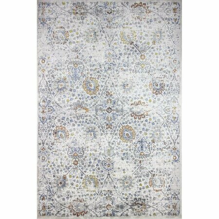 BASHIAN 8 ft. 6 in. x 11 ft. 6 in. Sevilla Collection Polypropylene & Polyester Power Loom Area Rug Ivory S234-IV-9X12-SV2004